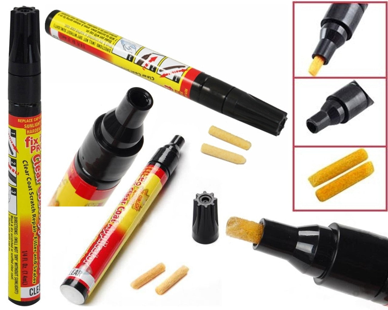 Lot de 1 stylo fixt it pro retouche peinture voiture efface anti rayure reparation carrosserie ECLATS DESTOCKAGE