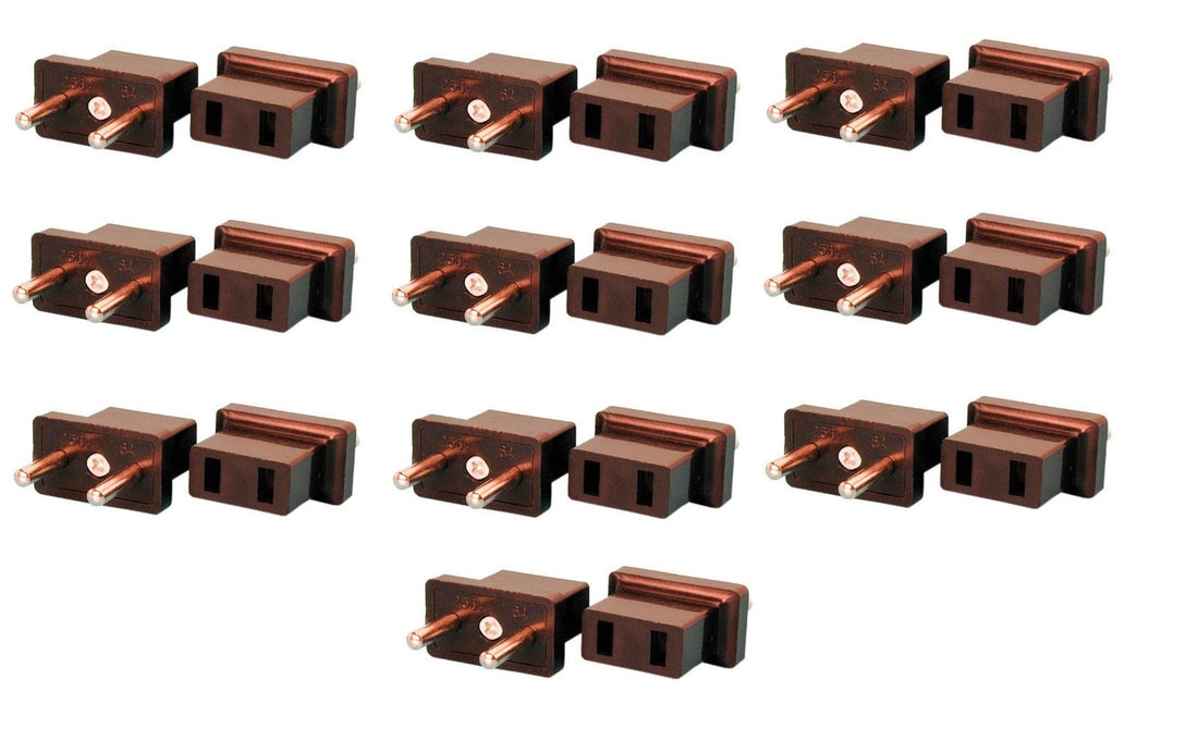 Lot de 10 adaptateurs voyage prise electrique asie chine japon canada usa europe mâle euro femelle - ECLATS DESTOCKAGE