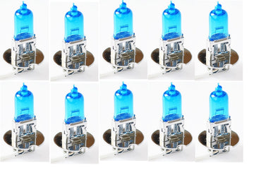 Lot de 10 Ampoule 12v 55w H3 pk22s Quartz Verre phare de voiture Ampoule Super White ECLATS DESTOCKAGE
