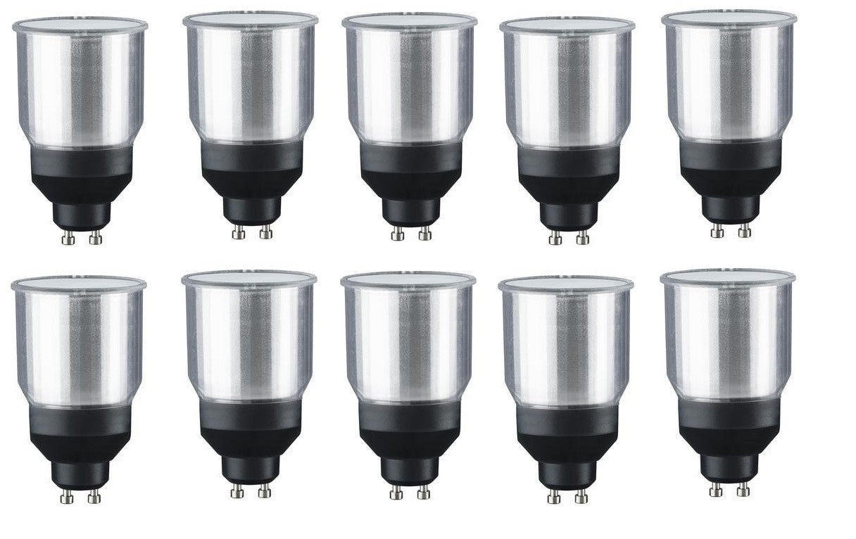 Lot de 10 ampoules 11w economie energie gu10 220v similaire 50w ECLATS DESTOCKAGE