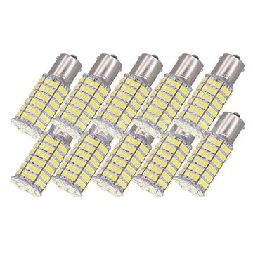 Lot de 10 ampoules ba15s 120 led 12v 6w 7w p21w auto b15 ba15 1210 smd blanc 1156 - ECLATS DESTOCKAGE
