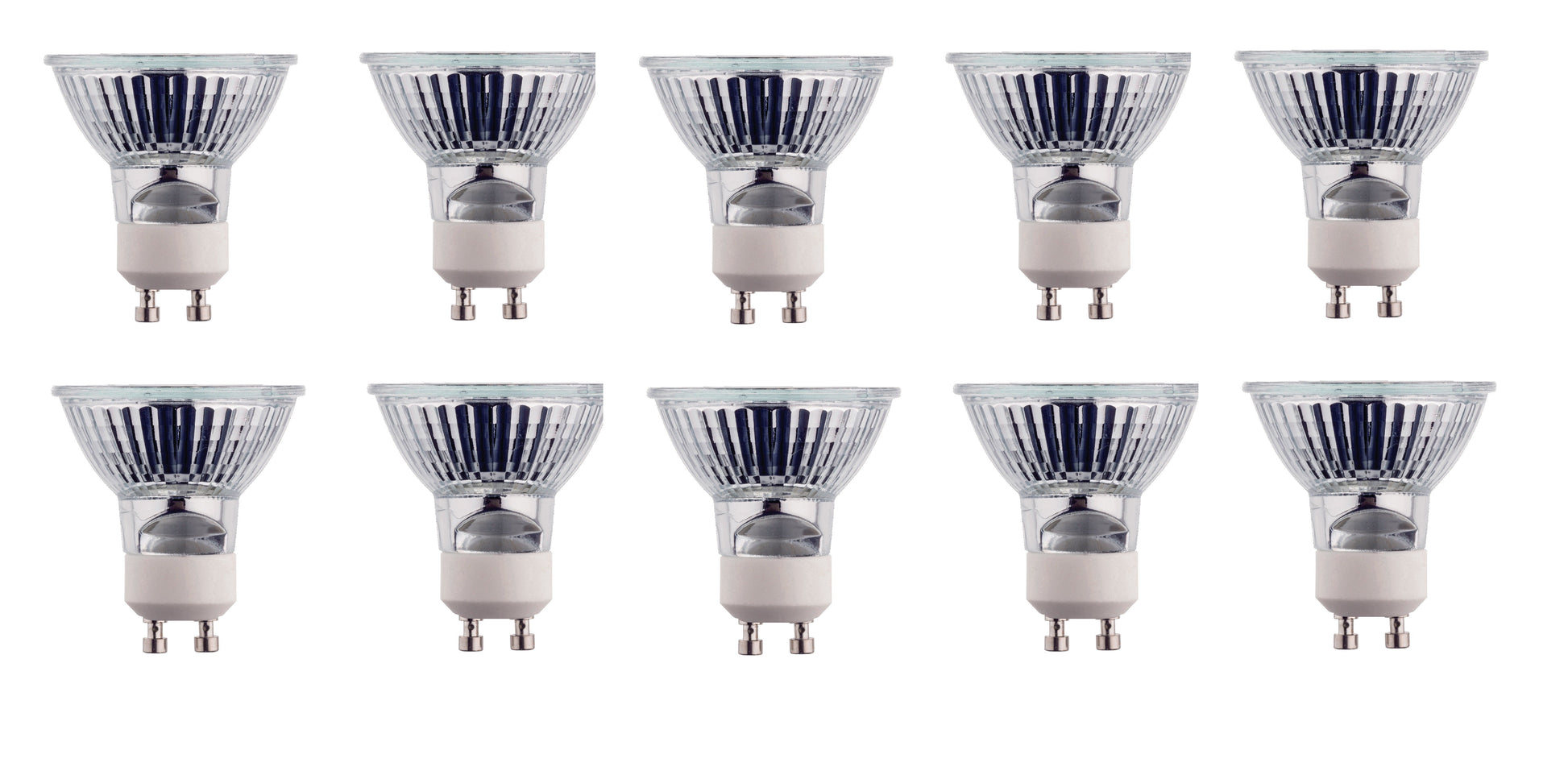 Lot de 10 ampoules gu10 50w 220v spot eclairage lumiere lhalgu1050 ECLATS DESTOCKAGE