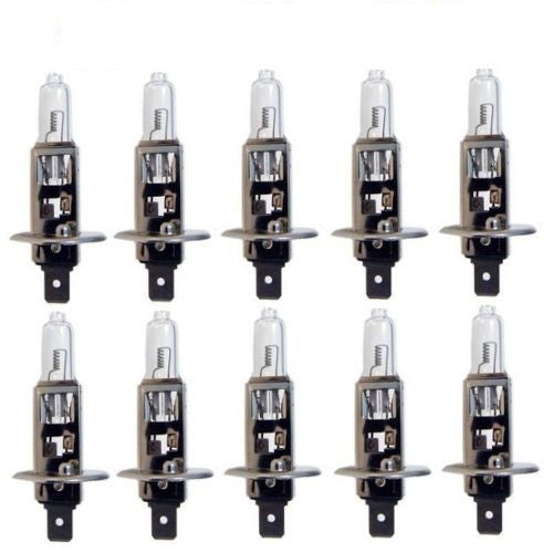 Lot de 10 ampoules halogene iode h1 12v 55w lampe homologuee eclairage lumiere electrique gyrophare ECLATS DESTOCKAGE