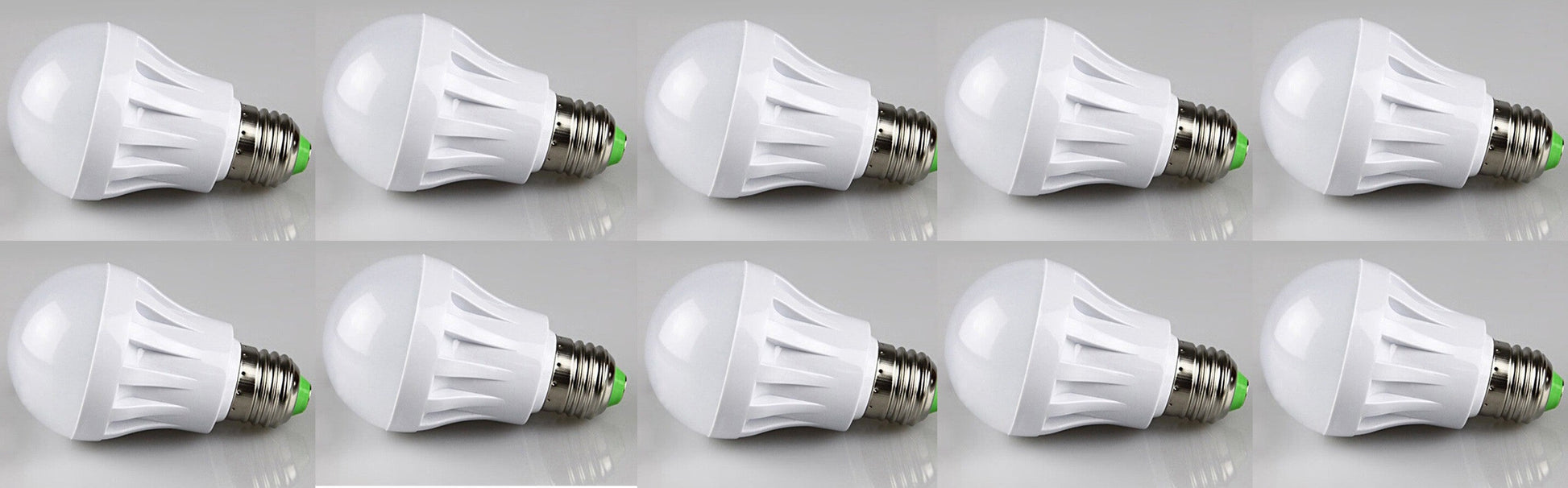 Lot de 10 ampoules led 7w (70W) e27 220v eclairage blanc lumiere bulb 240v thermoplastique ECLATS DESTOCKAGE