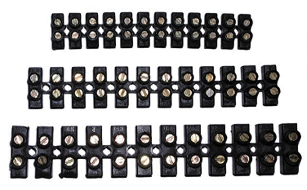 Lot de 10 barrettes domino de 12 plots 4mm² 6 mm² 25a raccordement el70020 el-conn044s electrique ECLATS DESTOCKAGE