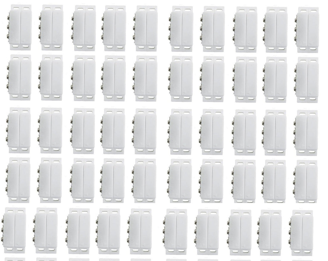 Lot de 50 Contacteur detecteur magnetique ouverture alarme contact no nf saillie ivoire capteur ECLATS DESTOCKAGE