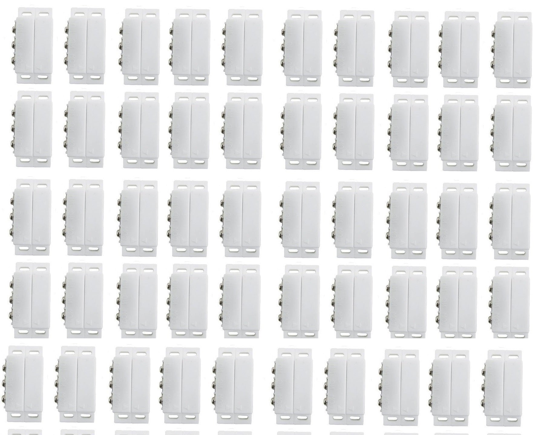 Lot de 50 Contacteur detecteur magnetique ouverture alarme contact no nf saillie ivoire capteur ECLATS DESTOCKAGE