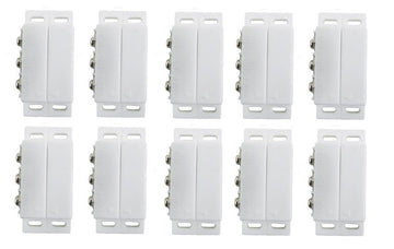 Lot de 10 Contacteur detecteur magnetique ouverture alarme contact no nf saillie ivoire capteur - ECLATS DESTOCKAGE