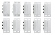 Lot de 10 Contacteur detecteur magnetique ouverture alarme contact no nf saillie ivoire capteur