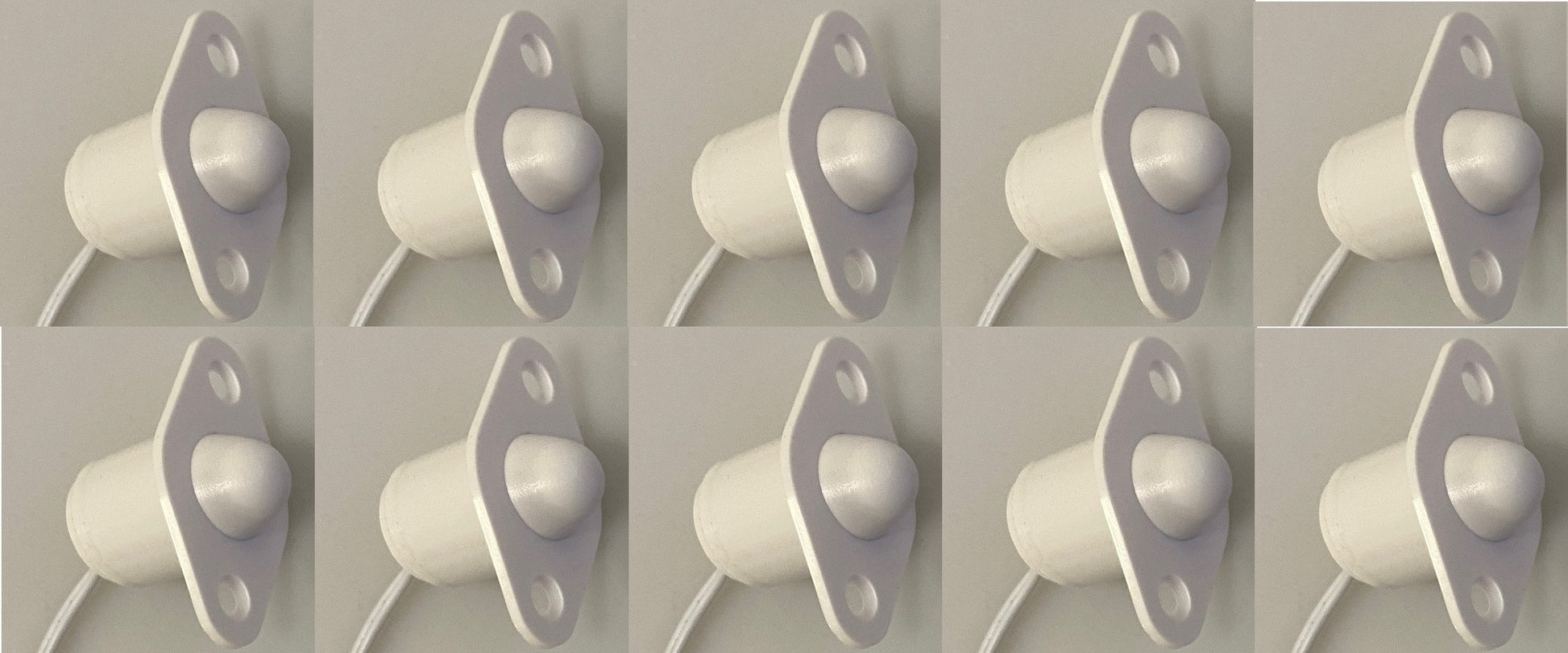 Pack of 10recessed self-protection contacts ball switches, HAA29 1NF, depressed position - ECLATS DESTOCKAGE