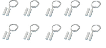 Lot de 10 contacts nf encastrable 9mm blanc 2 fils etecteur ouverture capteur magnetique pour alarme ECLATS DESTOCKAGE