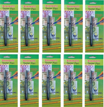 Lot de 10 feutres marqueurs détecteur de faux billets compatible safescan ECLATS DESTOCKAGE