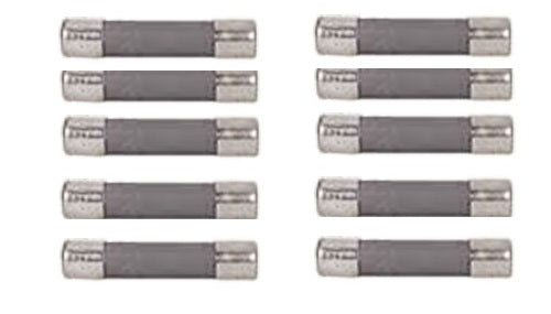 Lot de 10 fusibles verre 6.35 x 32mm / 500ma 250vac ref alfgtc500ma ECLATS DESTOCKAGE