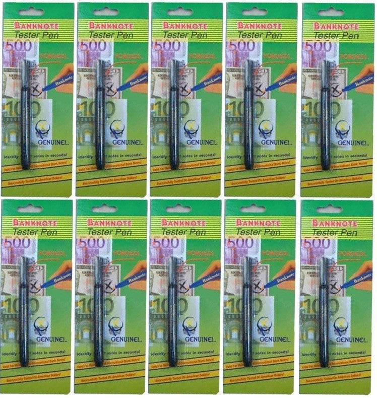 Lot de 10 marqueurs détecteur de faux billets compatible safescan ECLATS DESTOCKAGE