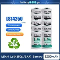 Lot de 10 piles lithium 1/2aa 3.6v lr14250 lsa1200 er14250 er14255 ls14250 sl750 ECLATS DESTOCKAGE