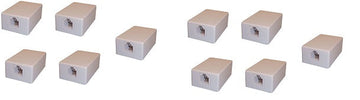 Lot de 10 prises murale saillie modulaire rj11 6p4c tcu10 bornier a fil telephone ECLATS DESTOCKAGE