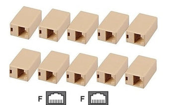 Lot de 10 prolongateurs adaptateur coupleur 8p8c femelle/femelle rj45 raccord tcu3 ECLATS DESTOCKAGE