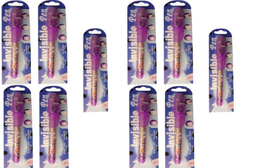 Lot de 10 stylos feutre encre invisible lampe ultraviolette detecteur faux billet ultraviolet violet ECLATS DESTOCKAGE