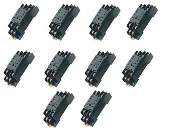 Lot de 10 supports relais pyf08a omron 8 pin pour my-2 my2nj hh52p h3y-2 st6p ECLATS DESTOCKAGE