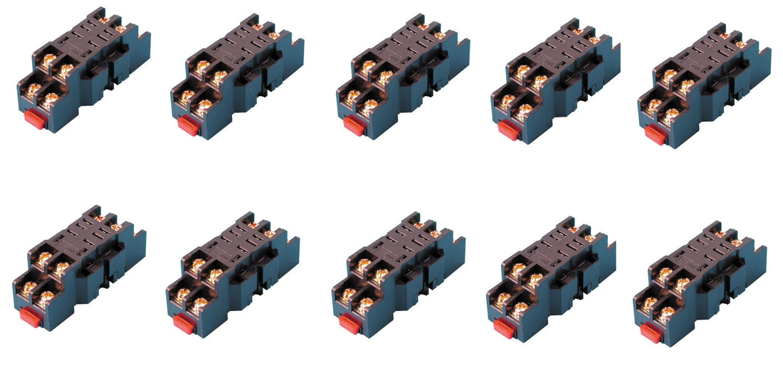 Lot de 10 supports so8p ptf08a relais omron ly2nj jqx-13f hh62p jqx-13f rl12 rl220 8 pins 10a ECLATS DESTOCKAGE