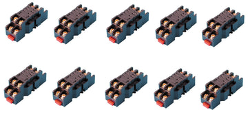 Lot de 10 supports so8p ptf08a relais omron ly2nj jqx-13f hh62p jqx-13f rl12 rl220 8 pins 10a ECLATS DESTOCKAGE