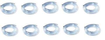 Lot de 10 M tubes silicone 1m tuyau 4x6mm pneumatique transparent systeme compteur comptage auto ECLATS DESTOCKAGE