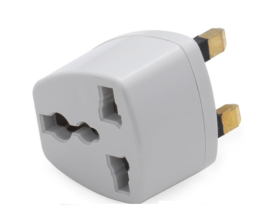 Lot de 100 adaptateurs secteur gb voyage uk prise electrique europeenne vers fiche anglaise - ECLATS DESTOCKAGE