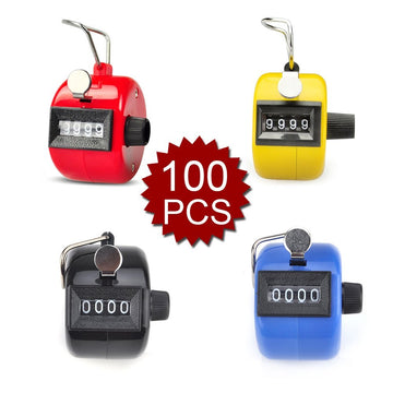 Lot de 100 compteurs manuel 25 jaune 25 rouge 25 bleu 25 noir ECLATS DESTOCKAGE