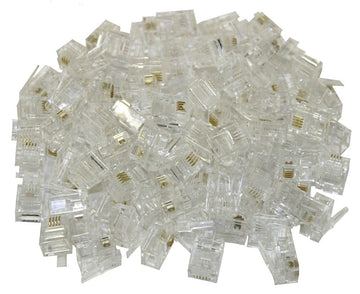 Lot de 100 Fiche Prise Connecteur RJ12 6p6c ECLATS DESTOCKAGE