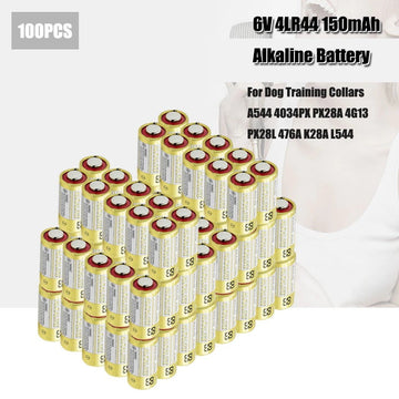 Lot de 100 piles 6v 4lr44 476a px28a a544 anti aboiement petsafe v34px 7h34 ECLATS DESTOCKAGE
