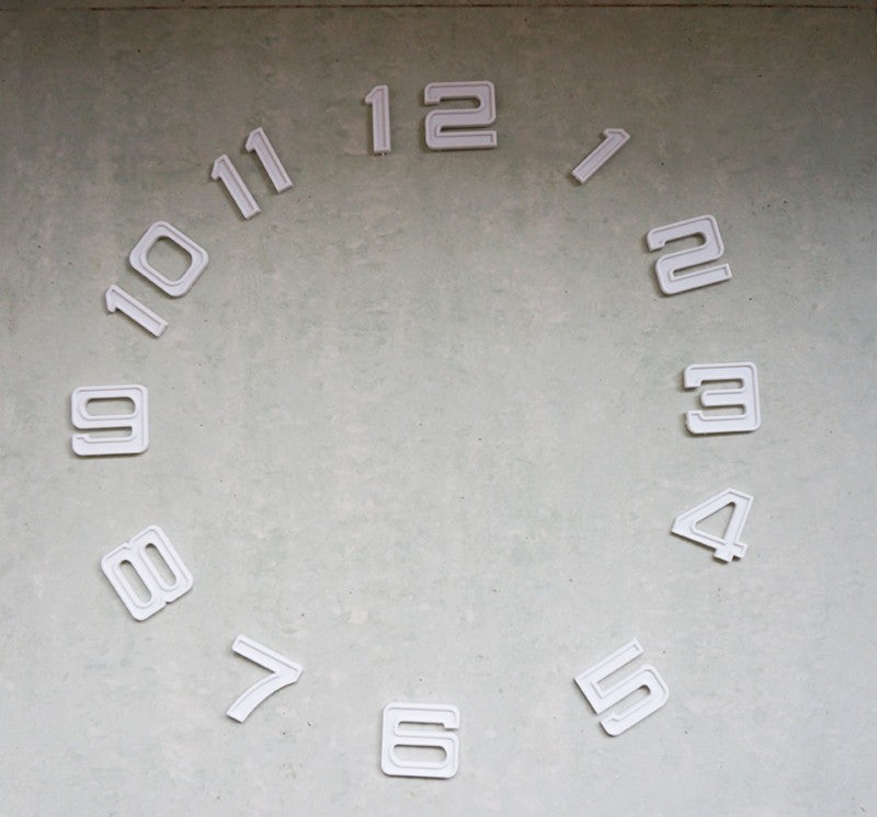 Lot de 12 chiffres 5x4.5cm pour horloge murale a monter soi meme mecanisme a quartz ECLATS DESTOCKAGE