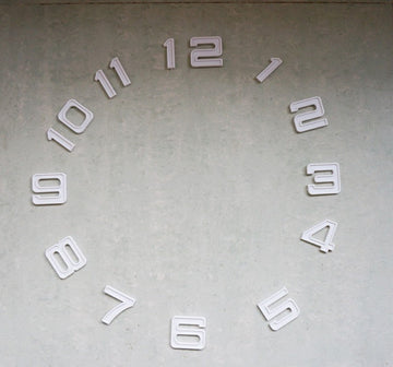 Lot de 12 chiffres 5x4.5cm pour horloge murale a monter soi meme mecanisme a quartz ECLATS DESTOCKAGE