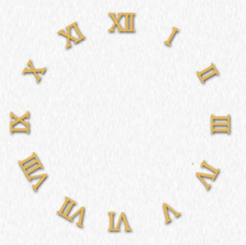 Lot de 12 chiffres romain 3cm pour horloge murale a quartz ECLATS DESTOCKAGE