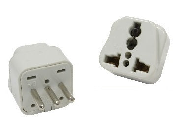 Lot de 2 adaptateur voyage italie uruguay vers prise europe convertisseur 10a 250v fiche electrique - ECLATS DESTOCKAGE