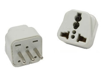 Lot de 2 adaptateur voyage italie uruguay vers prise europe convertisseur 10a 250v fiche electrique - ECLATS DESTOCKAGE