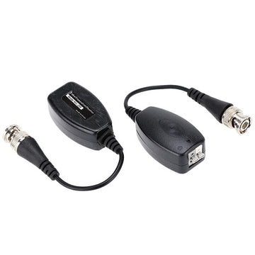 Lot de 2 adaptateurs BNC Mâle Coaxial Balun Vidéo Connecteur CCTV Caméra bornier 2 broches NV-205L - ECLATS DESTOCKAGE