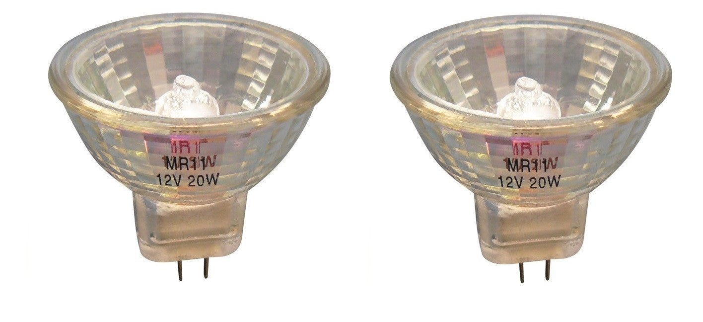 Lot de 2 ampoules halogene 1pc mr11 gu4 20w 12v lamp h082hq lhalmr1120 lumiere eclairage lampe ECLATS DESTOCKAGE