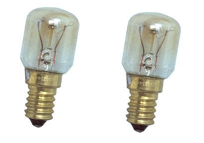 Lot de 2 ampoules tube e14 220v 15w t22 veilleuse 55x25mm lampe pour frigo four congelateur ECLATS DESTOCKAGE