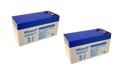 2 batteries 12v 1,3ah egal 24v pour moteur nice  nips124 PS124 kit Nice WINGO4024KCEF HOPPKCE HYKEKCE RB400KCE RB600KCE ECLATS DESTOCKAGE