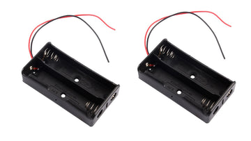 Lot de 2 Boitiers Coupleur 3.7v Support de 2 Batterie Pile rechargeable 18650 ECLATS DESTOCKAGE