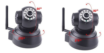 Lot de 2 caméras ip wifi sans fil babycam motorisée iphone ipad blackberry vision nocturne ECLATS DESTOCKAGE