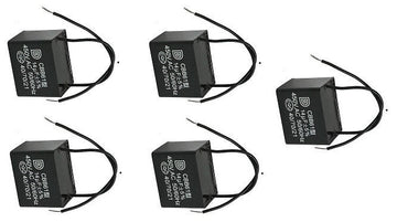Lot de 5 condensateurs 14uf 14mf 14 mf uf micro farad 450v 500v ac rectangle cbb61 demarrage moteur ventilateur 50/60Hz ECLATS DESTOCKAGE