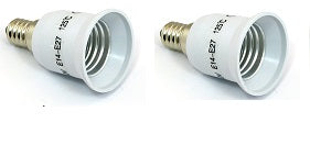 Lot de 2 convertisseurs 220v adaptateurs e14 a e27 douille 12v 24v 48v ECLATS DESTOCKAGE