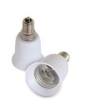 Lot de 2 convertisseurs adaptateurs e14 a e27 douille 12v 24v 48v 220v lampe ampoule led ECLATS DESTOCKAGE