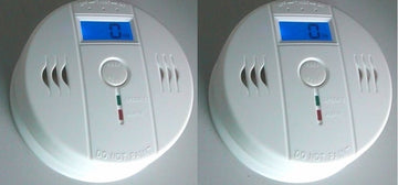 Lot de 2 detecteurs monoxyde carbone co 9v en50291 gf-a03 dp002we capteur alarme autonome buzzer ECLATS DESTOCKAGE