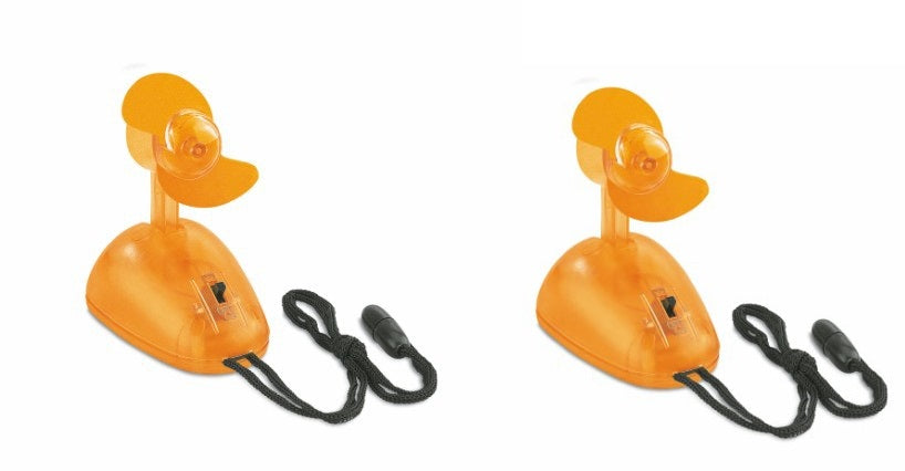 Lot de 2 mini ventilateur à pile aerateur ventile personnel aeration ventilation vent rafraichisseur ECLATS DESTOCKAGE