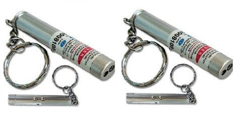 Lot de 2 pointeurs laser 2 en 1 de poche faisceaux rouge 150m torche lumiere blanche porte clef ECLATS DESTOCKAGE