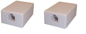 Lot de 2 prises murale saillie modulaire rj11 6p4c tcu10 bornier a fil telephone ECLATS DESTOCKAGE