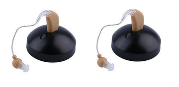 Lot de 2 prothese Auditive Rechargeable ze65700 sonotone amplificateur son contour oreille ze49300 - ECLATS DESTOCKAGE