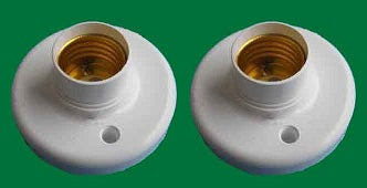 Lot de 2 supports ampoule douille culot e27 led 12v 24v 48v socle mural lumiere 220v ECLATS DESTOCKAGE